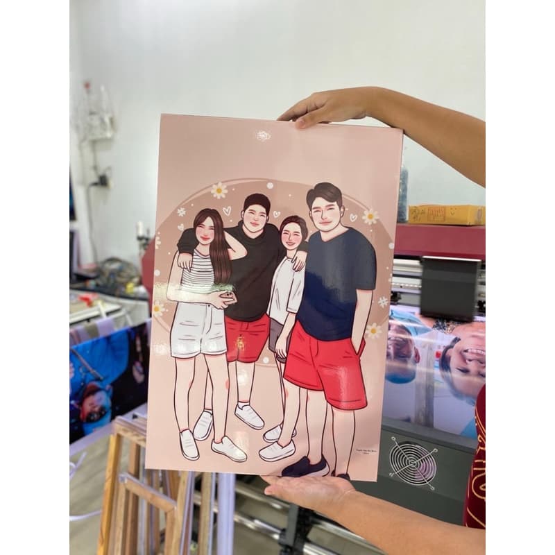 กรอบลอยโฟโต้ 1แถม1 บอร์ดไดคัท 60x40 ซม. ของขวัญวันเกิด รับปริญญา งานแต่ง งานเกษียณ รูปที่ 9