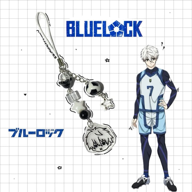 Blue lock phone charm - สายห้อยโทรศัพท์ลายอนิเมะ Blue lock รูปที่ 1