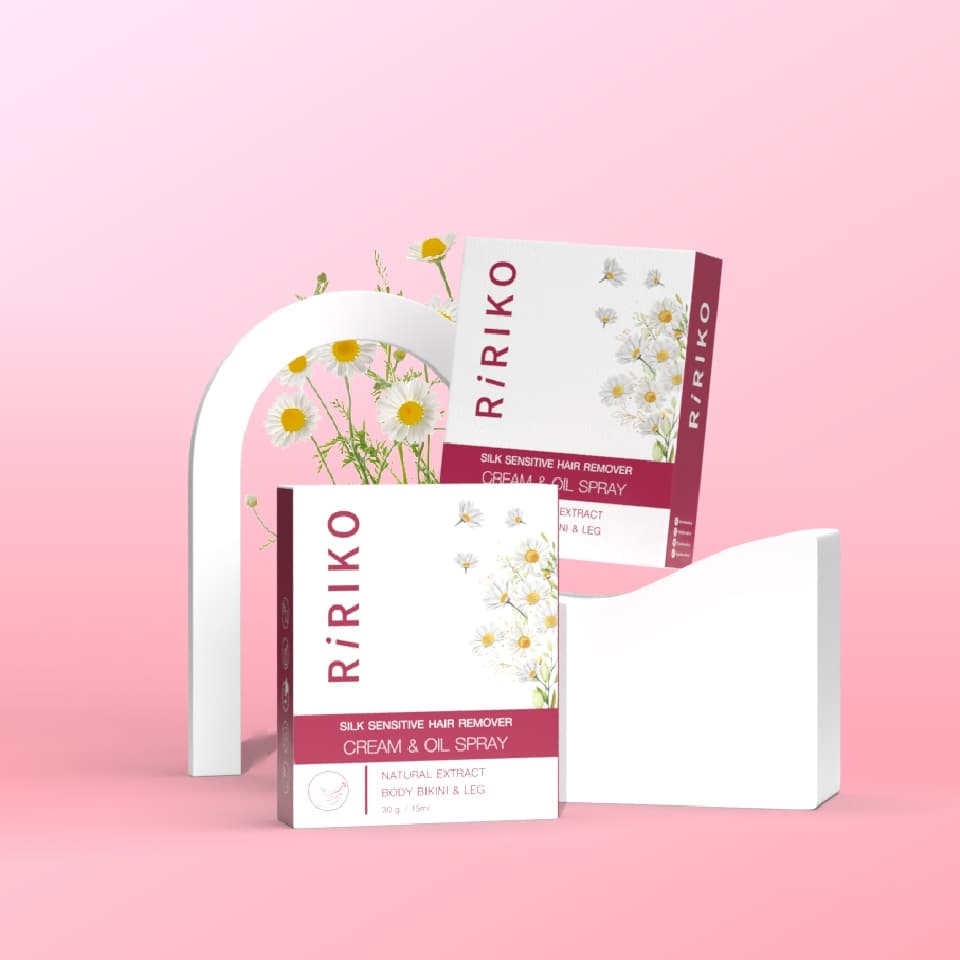 RIRIKO SILK SENSITIVE HAIR REMOVER CREAM & OIL SPRAY ผลิตภัณฑ์กำจัดขน รูปที่ 5