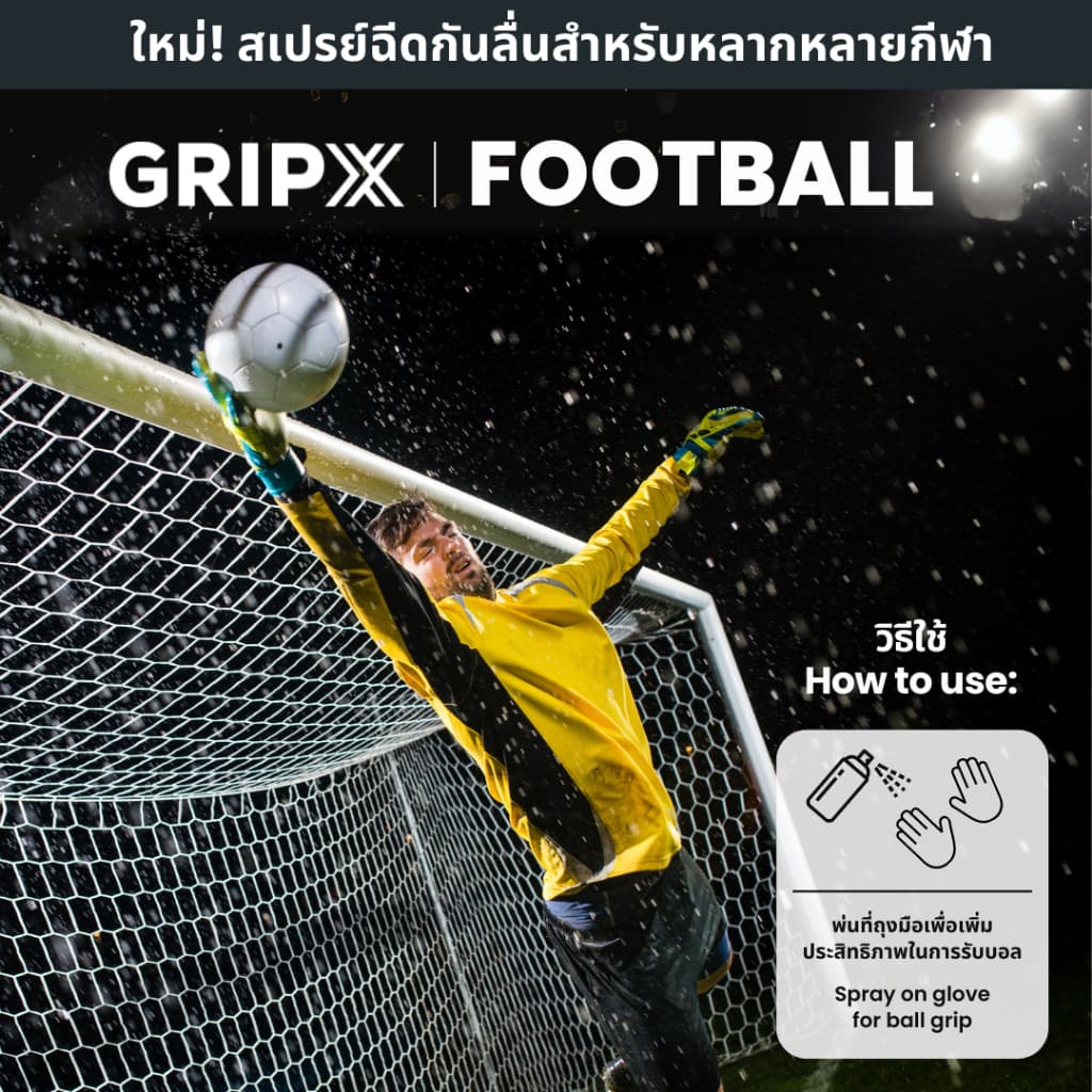 GripX Mini - Sports Grip Spray สเปรย์กาวธรรมชาติเพิ่มการยึดเกาะและลดการลื่นไถลสำหรับหลายชนิดกีฬา - ขวดสีดำขนาด 30 มล. รูปที่ 8