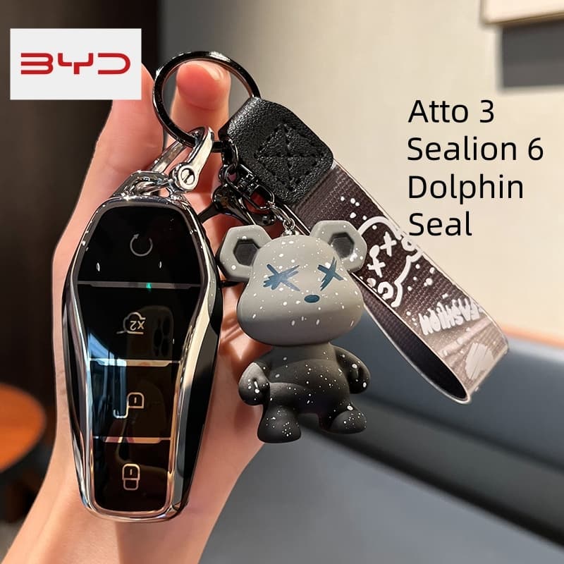 เคสกุญแจเหมาะสำหรับ BYD ATTO 2 ATTO 3 ATTO 1 BYD dolphin byd sealion 7 seal พวงกุญแจ เคสป้องกันรอยกุญแจ รูปที่ 1