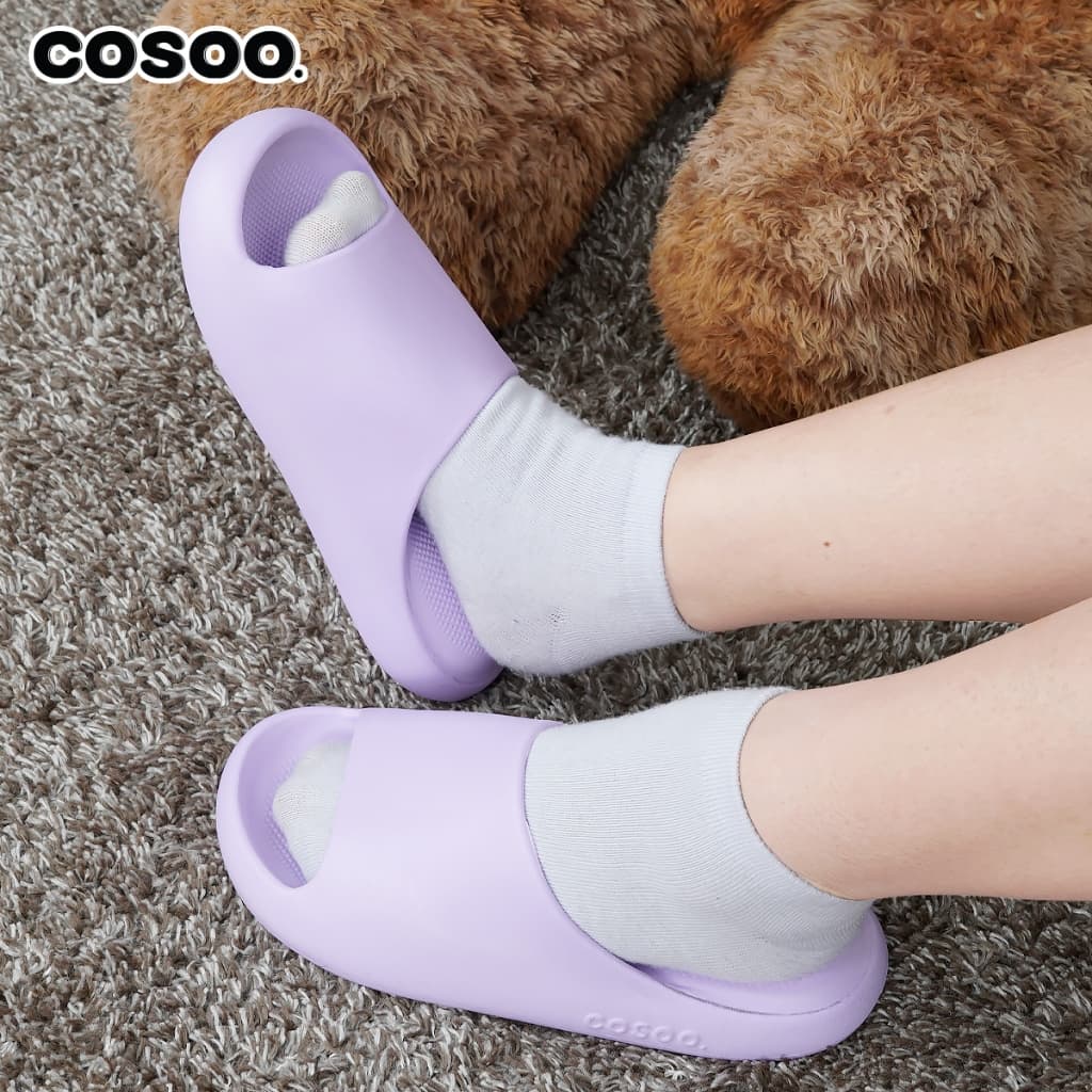 COSOO รองเท้า รองเท้าแตะ พื้นหนา กันลื่น ระบายอากาศได้ดี นุ่มสบายเท้า ใช้ได้ทั้งผู้ชาย ผู้หญิง รุ่น CS-L04 รูปที่ 4