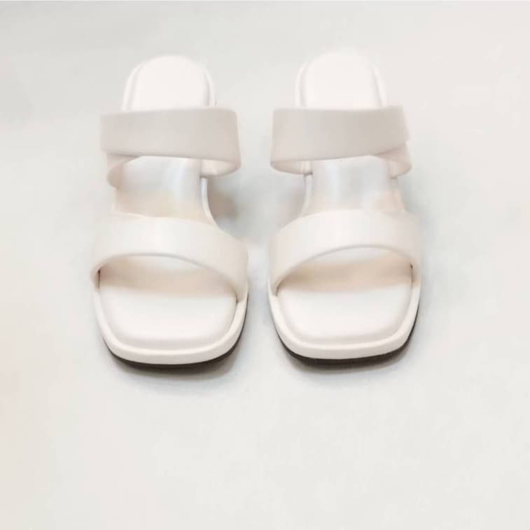 New!!!! รองเท้าส้นสูง 2.5 นิ้ว พื้นรองเท้านิ่ม หนัง PU อย่างดี แบบสวมใส่สบายมาก ผลิตในไทย รูปที่ 5