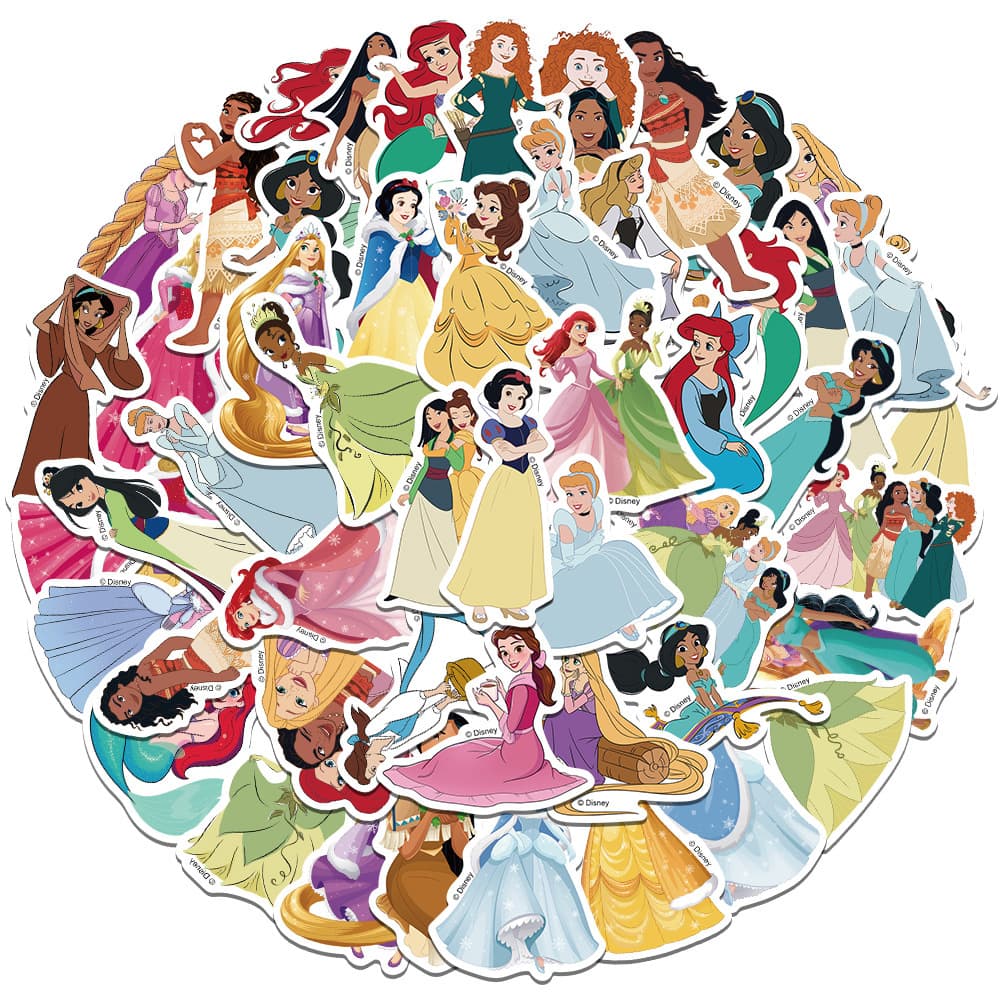 Disney Princess ดิสนี่ย์ ปริ๊นเซส 50แผ่น กันน้ำ สติ๊กเกอร์ Alice in Wonderland อลิซในแดนมหัศจรรย์ sticker รูปที่ 8