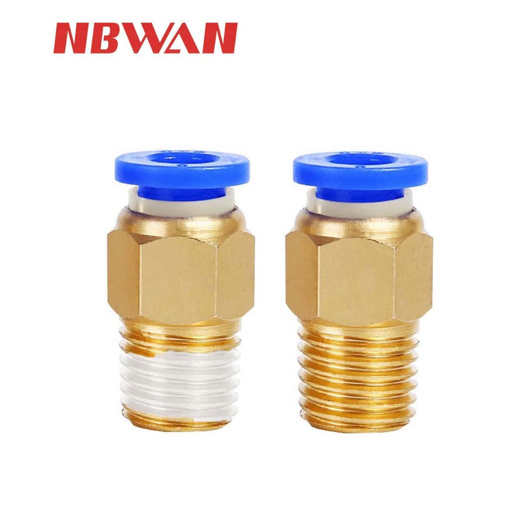 NBWAN ข้อต่อลมเกลียวนอก ขนาด 6-12 mm. 01-04 รูปที่ 2