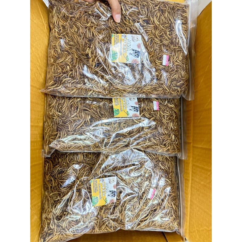 หนอนนกอบแห้ง 500 g. // 189 บาท สำหรับสัตว์ ถุงใหญ่ รูปที่ 2