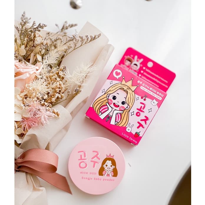 Little Sarang Gongju Organic Baby Powder ลิตเติ้ล ซารัง กงจู ออแกนิค แป้งทาหน้าสำหรับเด็ก 5788 รูปที่ 2