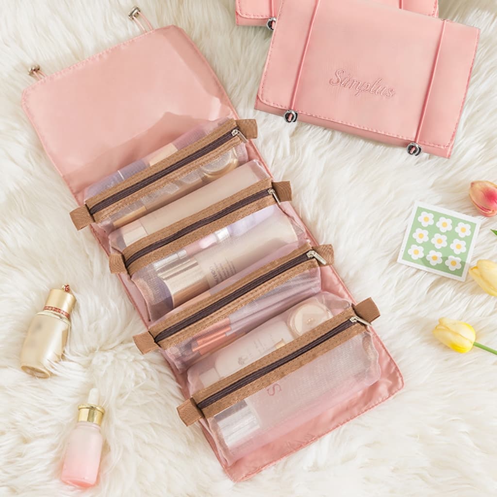 Simplus 4 in1 กระเป๋าใส่อุปกรณ์อาบน้ำ ใส่เครื่องสําอาง พกพาสะดวก ความจุขนาดใหญ่ ถอดได้ ZENP017 รูปที่ 4