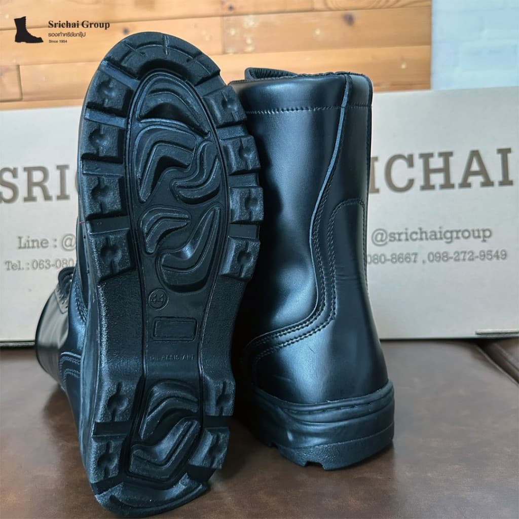 Combat Boots / คอมแบท รุ่น US03/US03C หนังขัดมัน พื้นรถถัง พื้นเบา by Srichaigroup รูปที่ 5