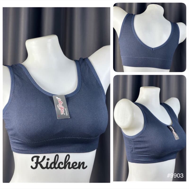 Sportbra สปอร์ตบรา เสื้อในไม่โครงแบบสวม AMBRA#3309 รูปที่ 6