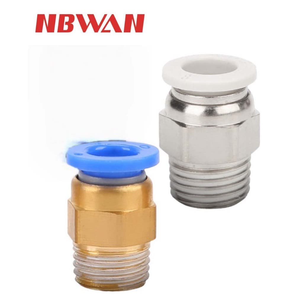 NBWAN ข้อต่อลมเกลียวนอก ขนาด 6-12 mm. 01-04 รูปที่ 6
