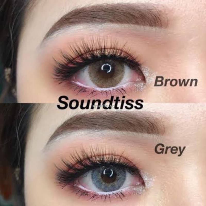 คอนแทคเลนส์ Soundtiss Gray - Gaezz Secret สีเทาขนาดตาโต มีสายตาถึง -7.00 รูปที่ 3