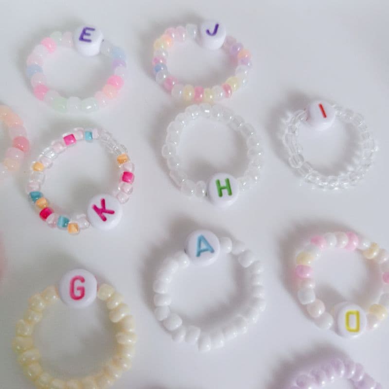 แหวนลูกปัดตัวอักษร A-Z รูปที่ 4