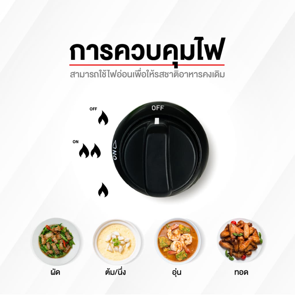 Gmax เตาแก๊สหัวเดี่ยว Gas Stove เตาแก๊สสแตนเลส รุ่น GL-Series เตาแก๊สตั้งโต๊ะ เตาแก๊ส 1 หัว รูปที่ 4