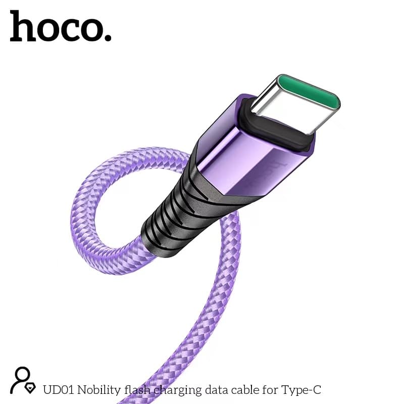 NEW!!! สายชาร์จ HOCO UD01 ยาว 1.2M ชาร์จเร็ว 5A MAX ชาร์จเร็ว สำหรับ Micro/Type-C/iOS สายถัก ไนล่อน คุณภาพสูง สายชาร์จ รูปที่ 2