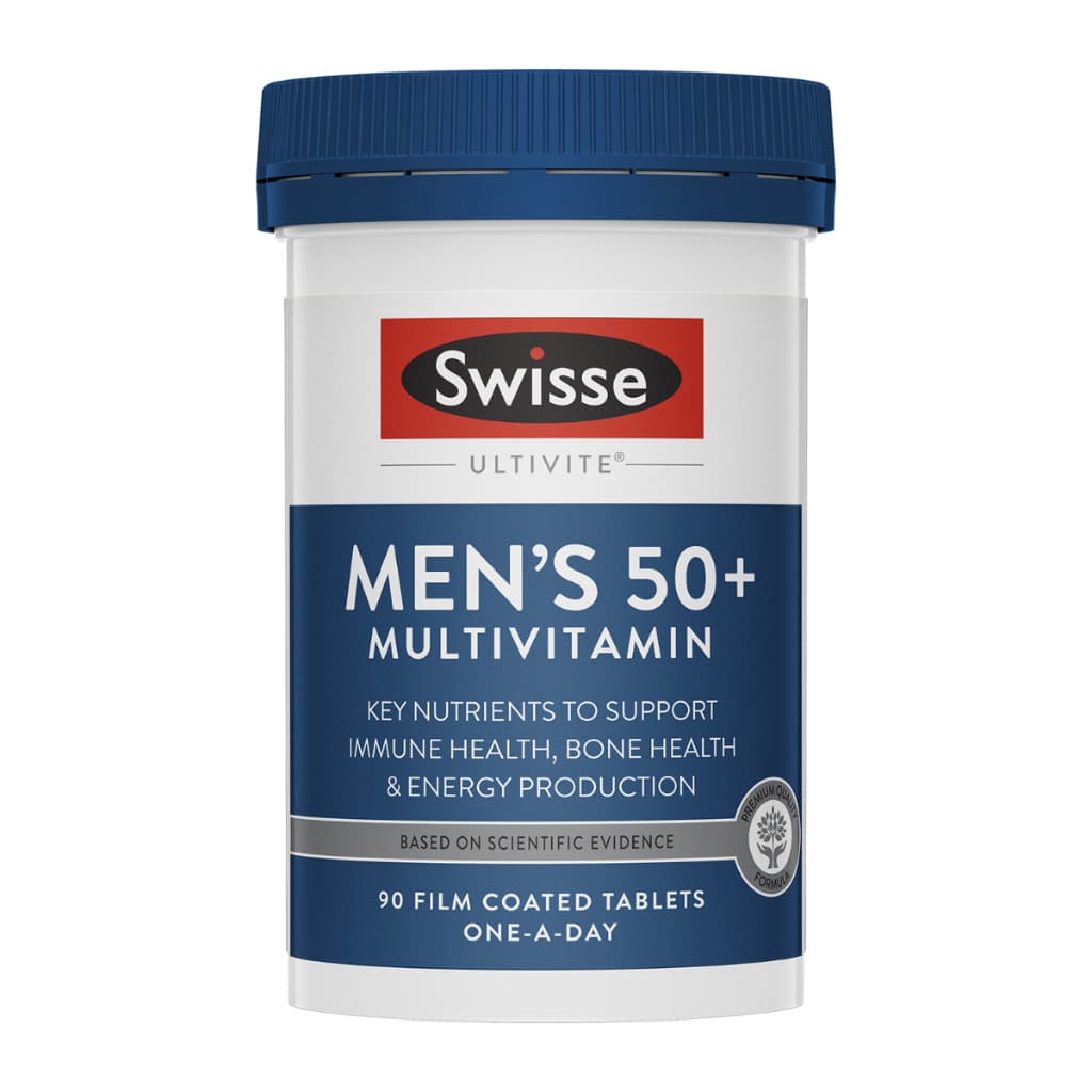 Swisse Men's 50+ Multivitamin 90 เม็ด วิตามินเสริมสำหรับชายวัย 50+ EXP07/2027 รูปที่ 2