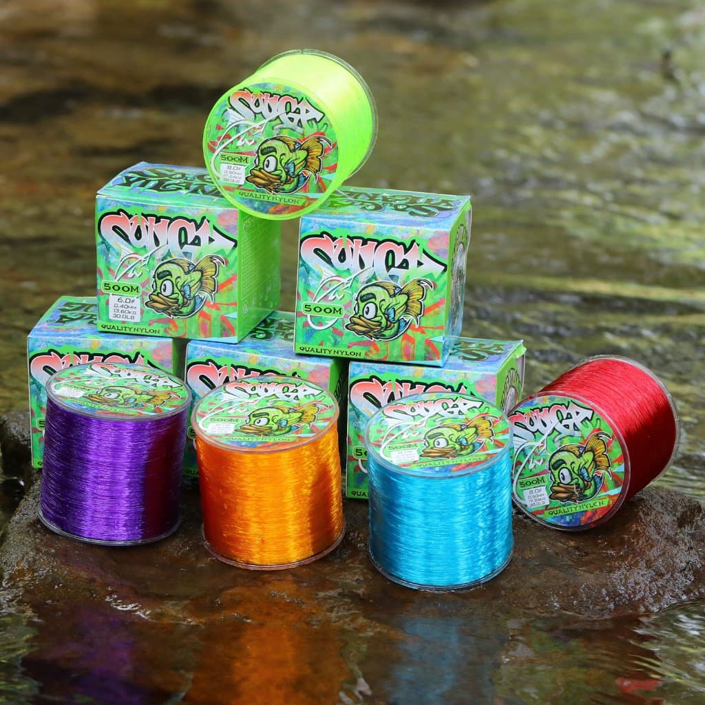 Sougayilang สายตกปลา 500M Super Strong 5 สีไนล่อนตกปลาพร้อมกล่องสำหรับการแข่งขันตกปลา รูปที่ 9