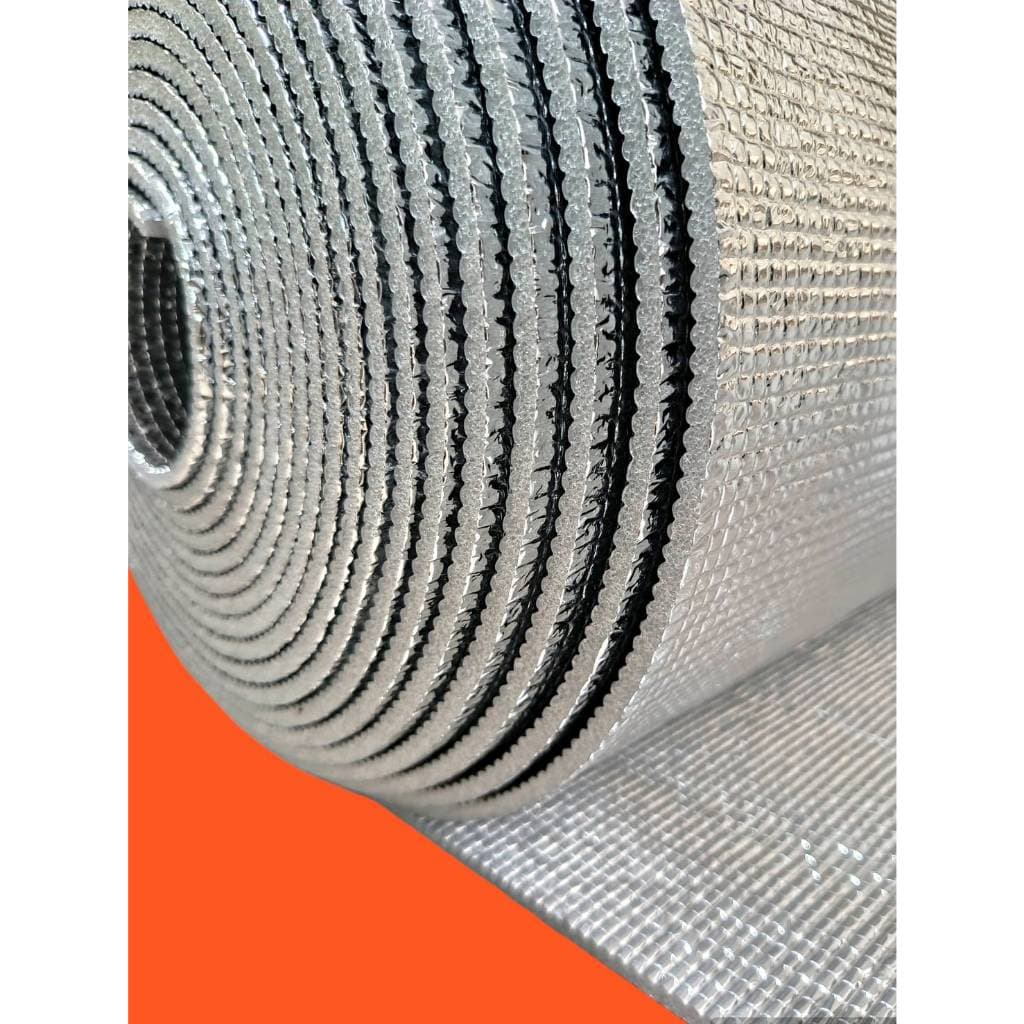 ฉนวนกันความร้อน ฟอยล์2ด้าน พีอีเคลือบฟอยล์2ด้าน.หนา5mm×กว้าง90cm×ยาว10m.Insulations PE + Foil 2 sides 5mm.×90cm×10m. รูปที่ 5