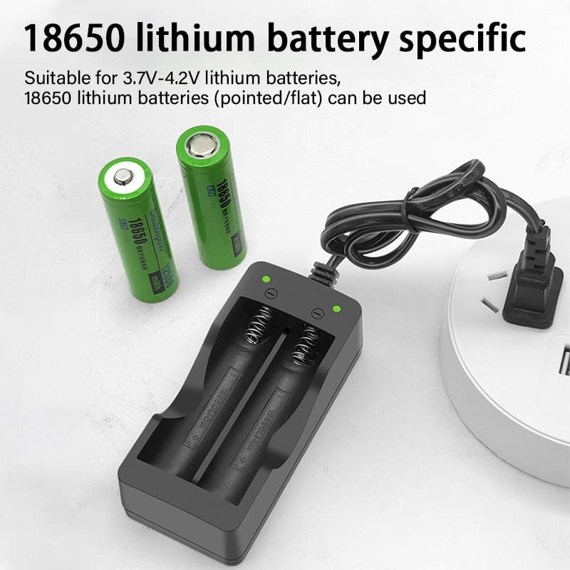 ถ่านชาร์จ ที่ชาร์จแบตเตอรี่ 4.2V 18650 แบบ2ก้อน รูปที่ 6