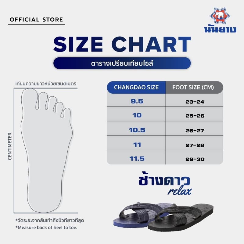 Nanyang Changdao Sandal รองเท้าแตะช้างดาว รุ่น Birdie สีน้ำเงินอ่อน รูปที่ 5