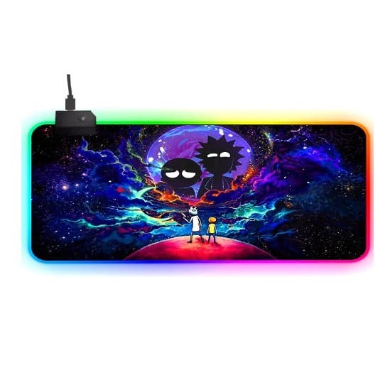 แผ่นรองเมาส์มีไฟ GMS-wt-5 Gaming Mouse Pad RGB 7colors เปลี่ยนไฟได้ 14 โหมด รูปที่ 2