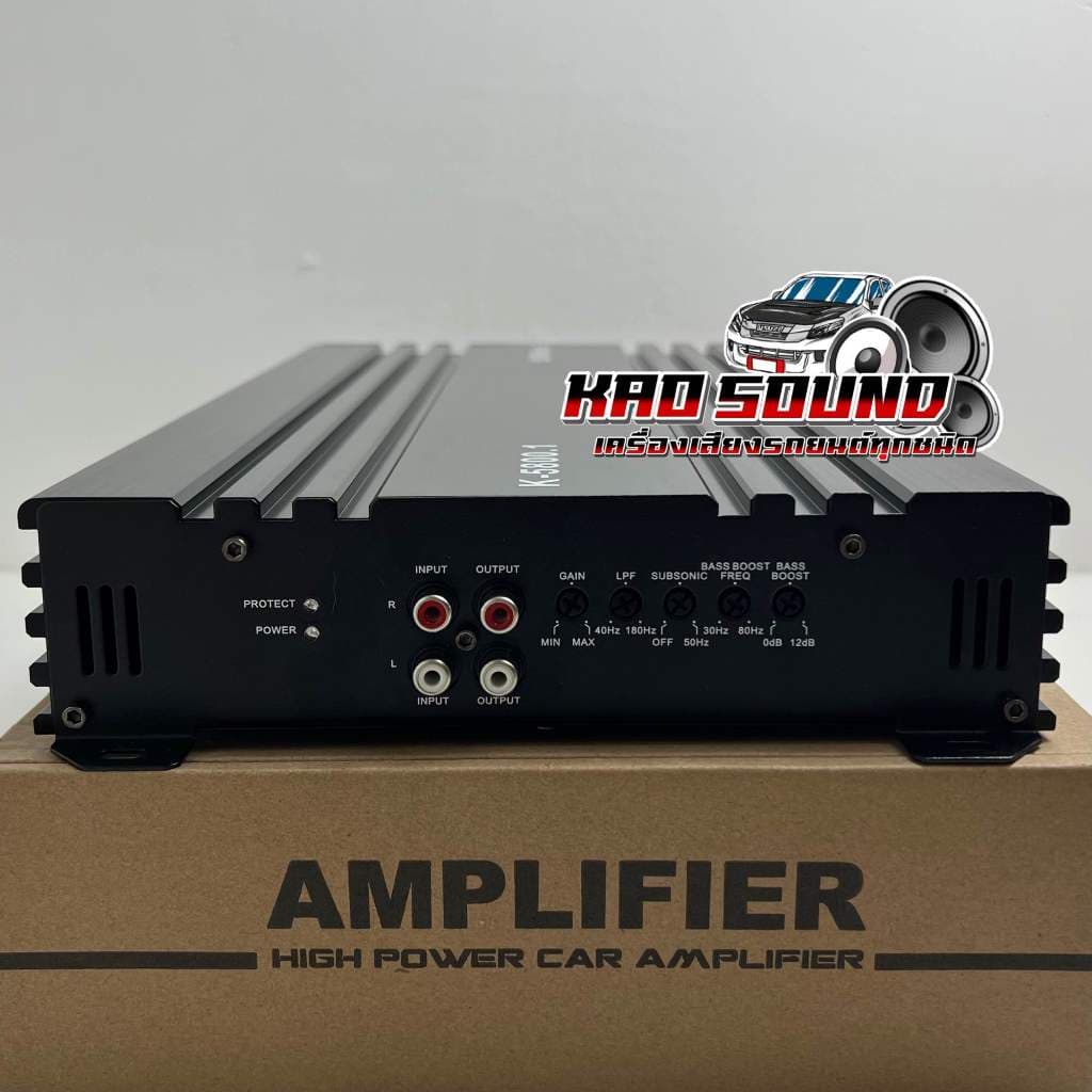 เพาเวอร์ แอมป์ขับซับ รุ่น K-5800.1 เพาเวอร์แอมป์ ขับซับ CLASS-D 5000Watts คาปาใหญ่6ลูก ไส้แน่นๆ มัดไฟใหญ่4ลูก เบสหนัก รูปที่ 4
