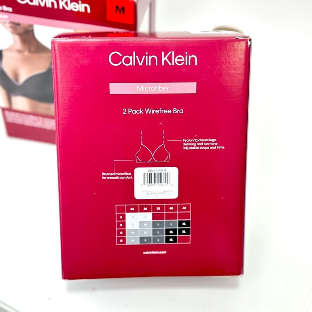 Calvin Klein Bra ไร้โครง 1แพ็ค มี 2 ชิ้น จาก อเมริกา รูปที่ 6