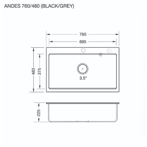 EVE เตาแก๊ส 2 หัว HB78-2BCC/BG + เครื่องดูดควัน HC-LOFTBOX-90 + อ่างล้างจาน ANDES 760/48 รูปที่ 9