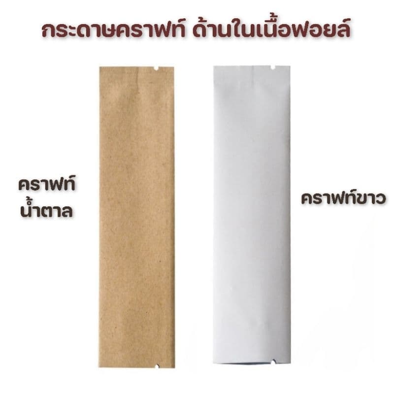 ซองฟอยล์ ซีลกลางทรงยาว ซองกาแฟ 3in1 สีพาสเทล 3×12 3.5×15 4.5×15cm รูปที่ 3