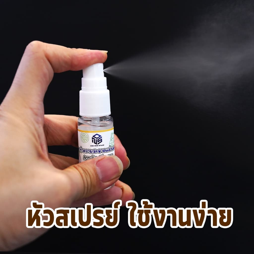 สเปรย์น้ำยาเช็ดอะคริลิค พลาสติก ลบคราบกาว Acrylic Cleaner ไม่ทำให้เกิดรอย สเปรย์ทำความสะอาดผิวอะคริลิค น้ำยาเช็ดฝุ่น รูปที่ 6