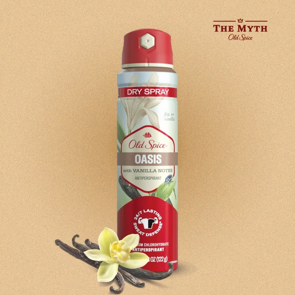 *ของแท้นำเข้าจากUSA* Old Spice Dry Spray รวม สเปรย์ 122g คุมเหงื่อและระงับกลิ่นกาย คล้ายเนื้อขาว รูปที่ 2