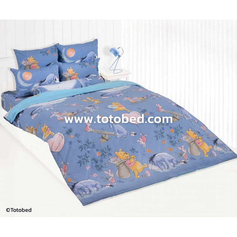 TOTO ผ้าปูที่นอนครบเซ็ต 3.5, 6 ฟุต ลายหมีพู ลิขสิทธิ์แท้ TOTO 100% รูปที่ 5