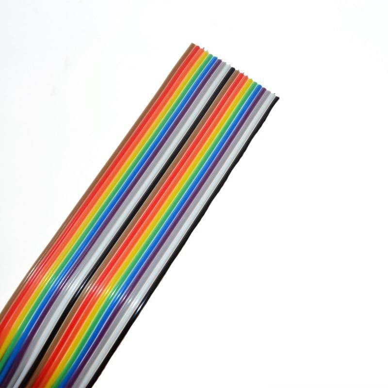ราคาต่อ 1เมตร ตัดยาวตามจำนวนที่สั่งมา AWG28 สายแพสีรุ้ง สายไฟสีรุ้ง สายแพ 10P 14P 16P 20P 24P 26P 30P 34P 40P 50P 64P รูปที่ 3