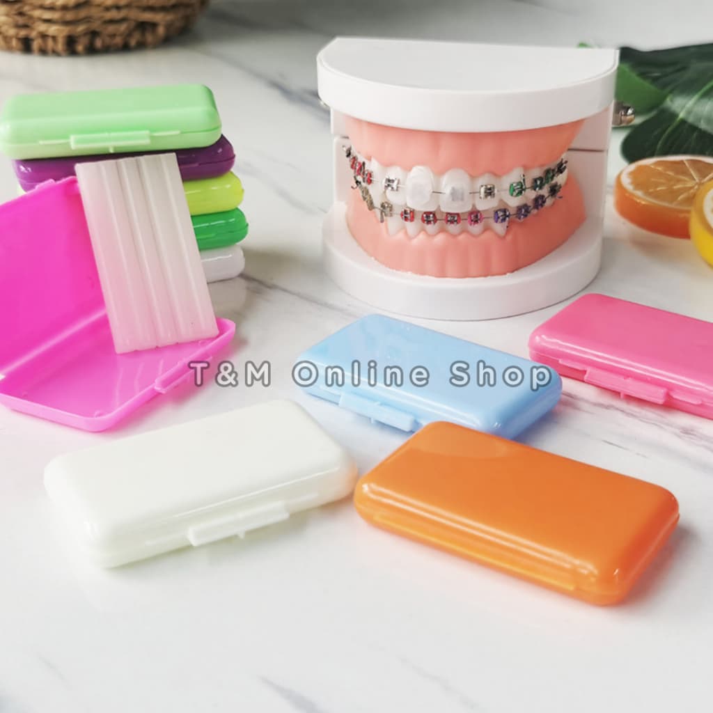 ขี้ผึ้งสำหรับคนจัดฟัน เลือกกลิ่นได้ ลดการระคายเคืองจากเครื่องมือจัดฟัน แว๊กซ์ขี้ผึ้ง 1ตลับมี5แท่ง รูปที่ 6