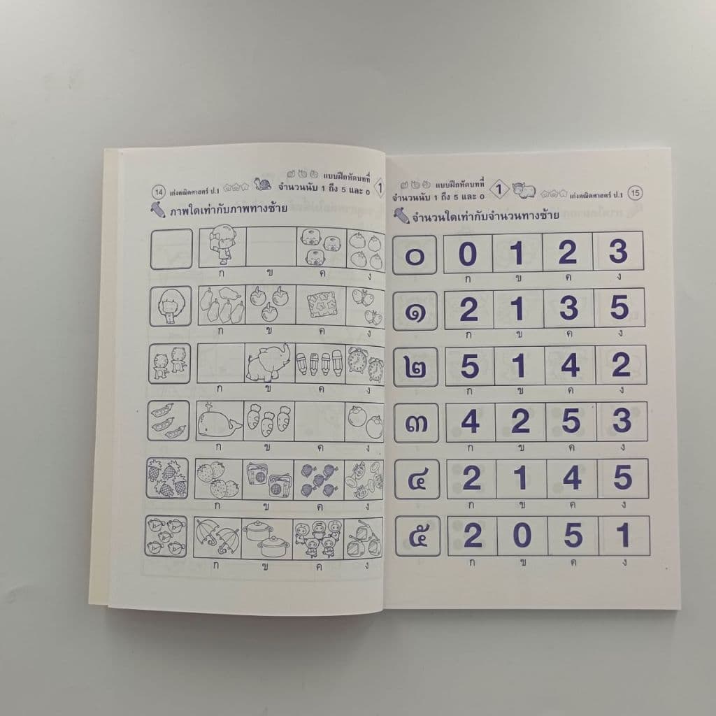 kidtuk หนังสือเก่งคณิตศาสตร์ ชั้นป.1 แบบฝึกและทดสอบเสริมการเรียนรู้ ทักษะคณิตศาสตร์ พร้อมเฉลย รูปที่ 2