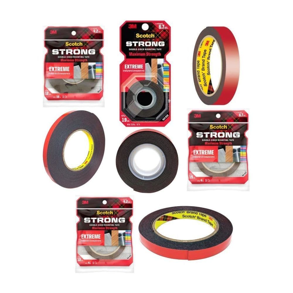 3M Scotch Extreme Strong Mounting Tape เทปกาวสองหน้าสีดำ แรงยืดติดสูง 4.2-6.7กก/1ม. รูปที่ 6