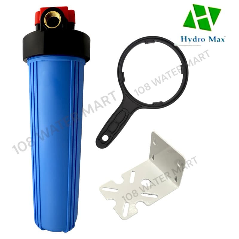 เฮ้าส์ซิ่ง 20 นิ้ว บิกบลู Big Blue Housing Hydromax 2โอริง เกลียวทองเหลือง เกลียวพลาสติก 1" เครื่องกรองน้ำใช้ กระบอกกรอง รูปที่ 6