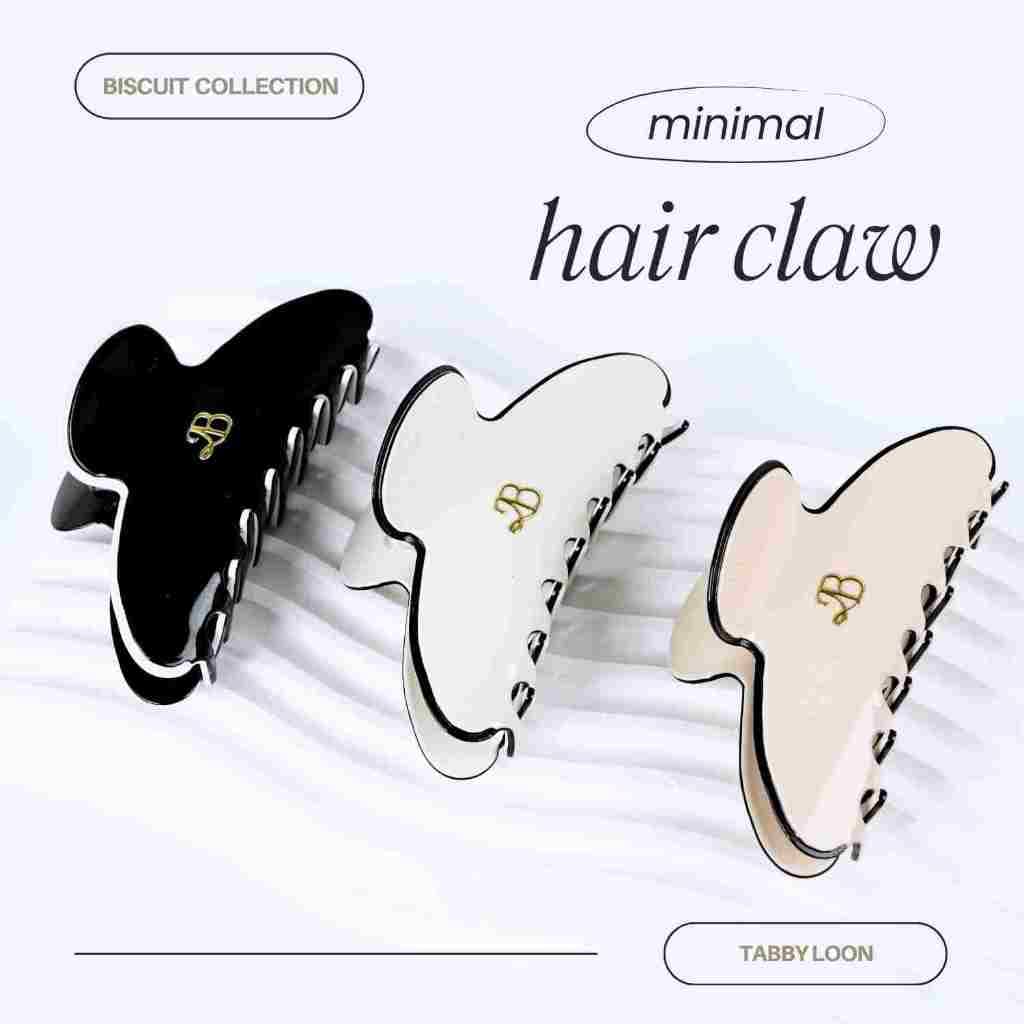 Tabby Loon Biscuit Classy Hair Claw Free Box วัสดุพรีเมียม Acetate รูปที่ 2