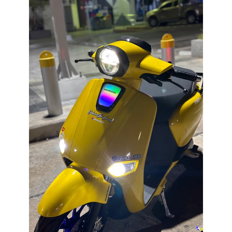 ไฟโลโก้ RGB Honda Giorno 2023-2026 ปรับผ่านแอพได้120โหมด เปิด-ปิดได้ ไม่ต้องตัดสายไฟพร้อมวิธีติดตั้งและวิธีใช้แอพ รูปที่ 2