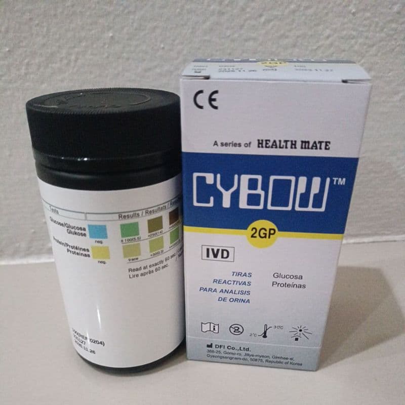 URINE STRIP 2Pที่ตรวจ ชุดตรวจCYBOWแผ่นตรวจเบา.หวาน ตรวจโปรตีนในปัสสาวะ​ แถบตรวจน้ำตาล น้ำตาล+โปรตีน รูปที่ 5