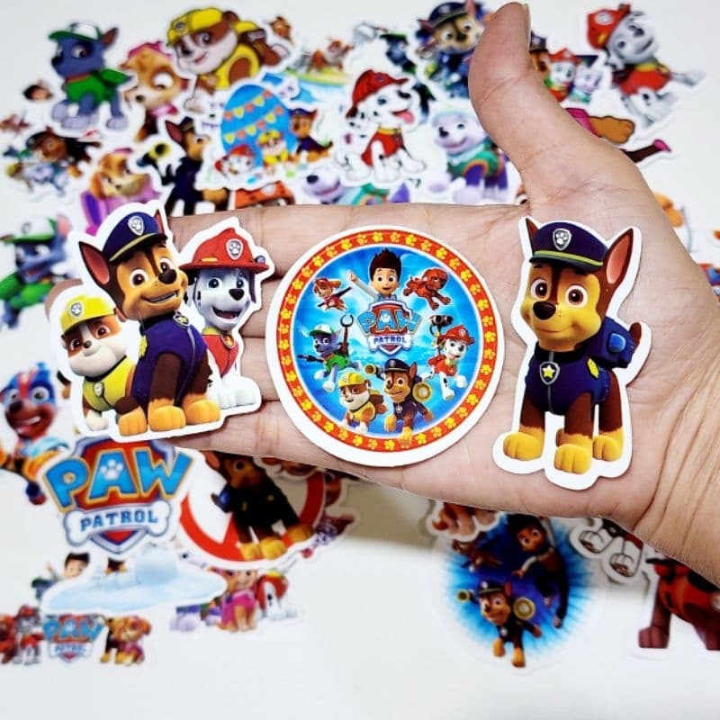 สติ๊กเกอร์ Paw Patrol พอล พาโทรล ติดแน่น กันน้ำ ติดขวดน้ำ ของเล่น sticker รูปที่ 1