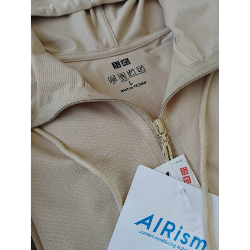 AIRism UV Protection เสื้อแขนยาวกันยูวี สีครีม รูปที่ 5