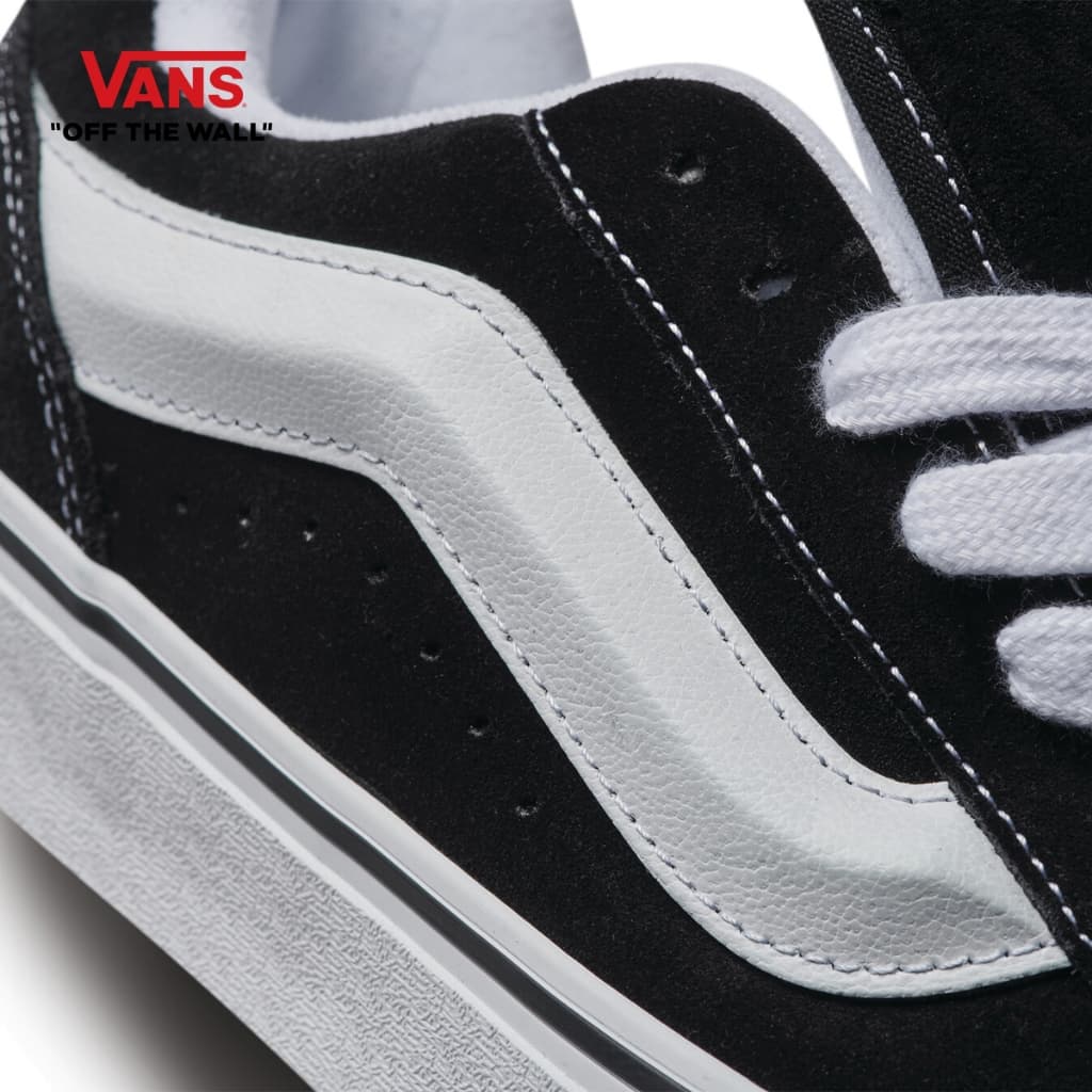 VANS KNU SKOOL - BLACK/TRUE WHITE รองเท้าผ้าใบ ชาย หญิง รูปที่ 5