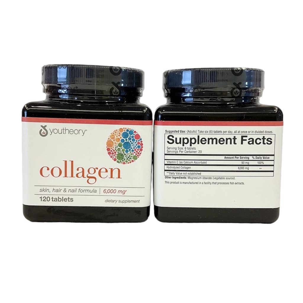 Youtheory Collagen Advanced Formula และ Vitamin C ขนาด 120, 160, 290, 360, 390 เม็ด รูปที่ 4