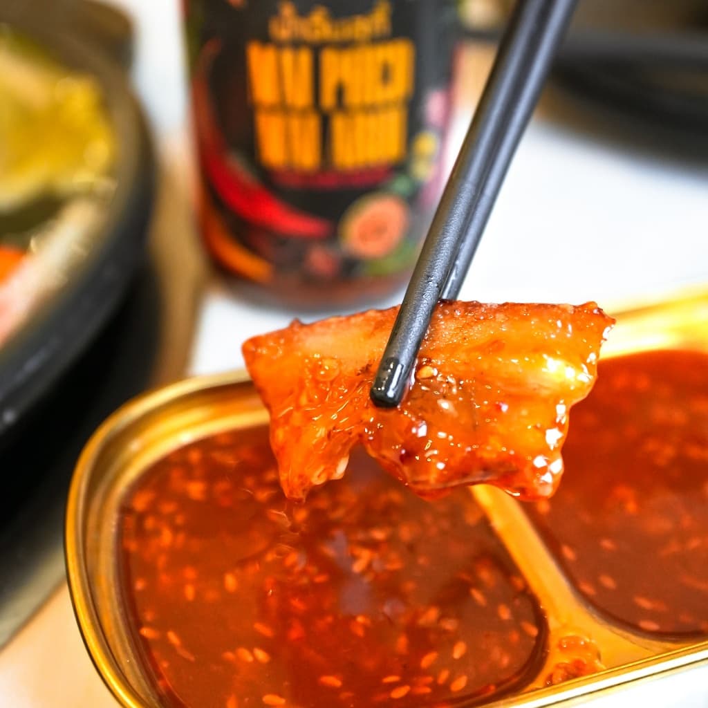 SUKI & BBQ Sauce 380g น้ำจิ้มสุกี้อร่อยมากเผ็ด รสชาติเป็นเอกลักษณ์ แบรนด์ "Mai Phed Mai Aroi" รูปที่ 3