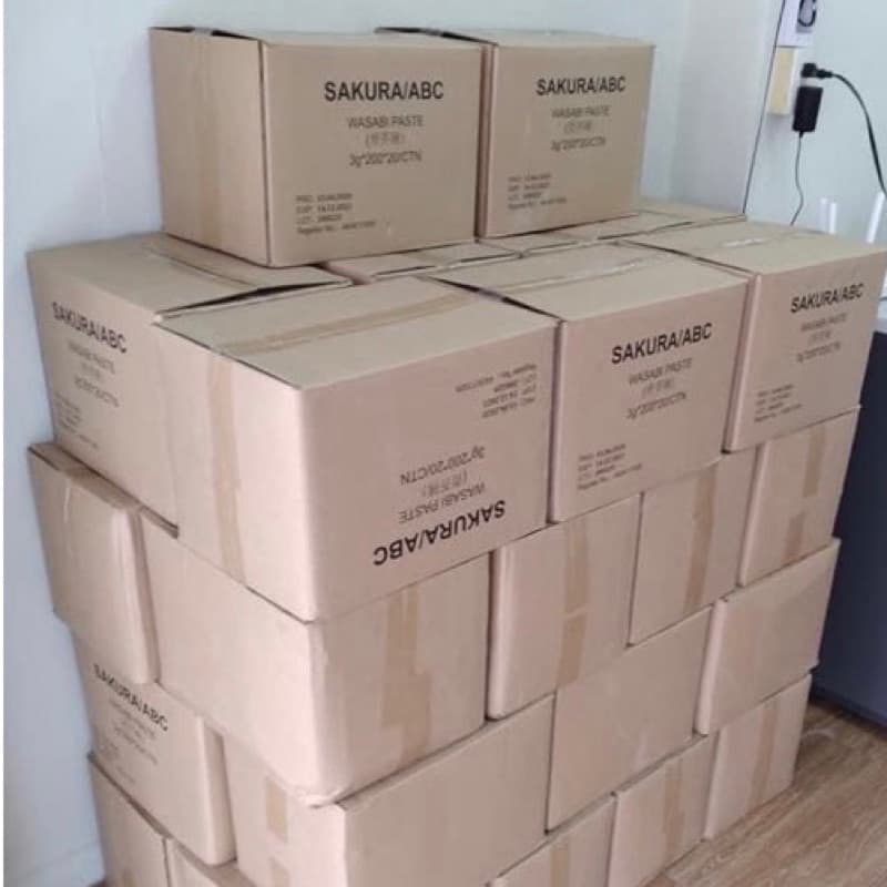 วาซาบิ ซากุระ wasabipaste ซอส 50ซอง 100ซอง 200ซอง : 3 กรัม/ซอง รูปที่ 2
