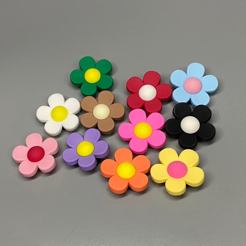 ตัวติดรองเท้าหัวโต Flowers อุปกรณ์เสริม สำหรับตกแต่งรองเท้า ที่มีรูทุกยี่ห้อ จิบบิท การ์ตูน jibbit รูปที่ 6