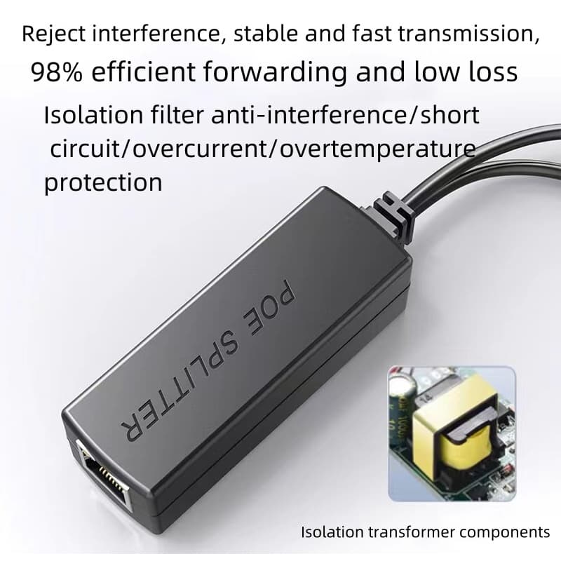 ตัวแยก POE 48v to 12v1A2A + LAN 10/100Mbps สำหรับใช้ร่วมกับ POE-B1210 Switch รูปที่ 4