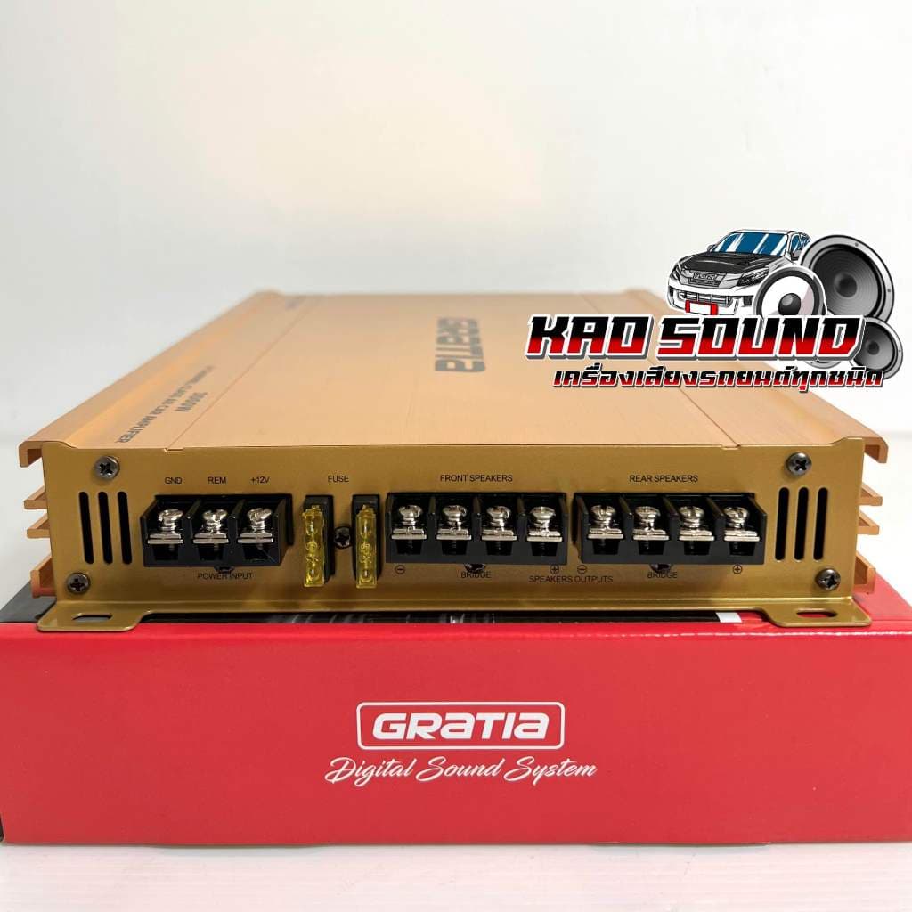 GRATIA เพาเวอร์แอมป์ ขับกลาง แบรนด์ดัง รุ่น GT-120.4AB เพาเวอร์ คลาสAB 4ชาแนล กำลังขับ3000วัตต์ ขับกลางแหลมได้16ดอกสบายๆ รูปที่ 4