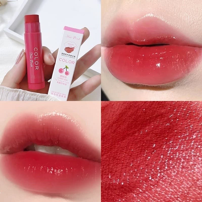 L451 Haipink ลิปบาล์ม เปลี่ยนสี เนื้อแมตต์ บำรุงปากนุ่ม ไม่แห้งแตก ให้ความชุ่มชื้น รูปที่ 2